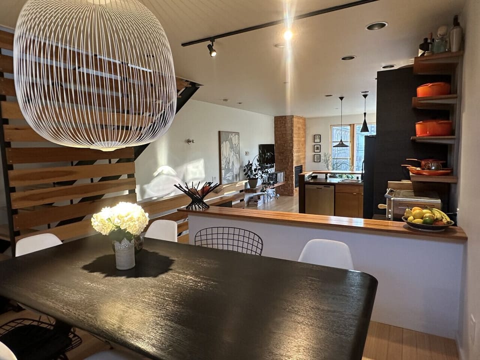 Second floor view from dining area