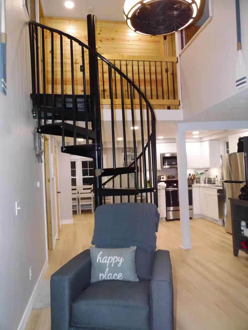 Spiral Staircase to First Mate and Deckhands Rooms