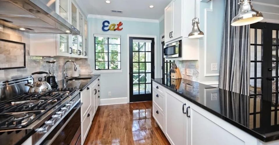 This kitchen is the heart of the home, designed to make your stay easy and enjoyable.