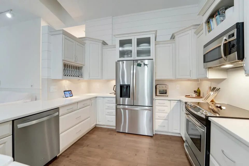 Kitchen is fully stocked