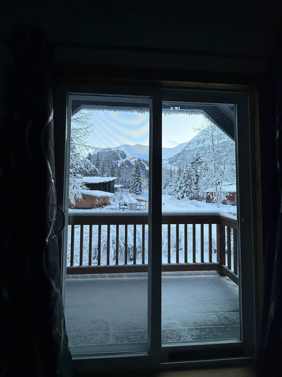 View from upstairs bedroom