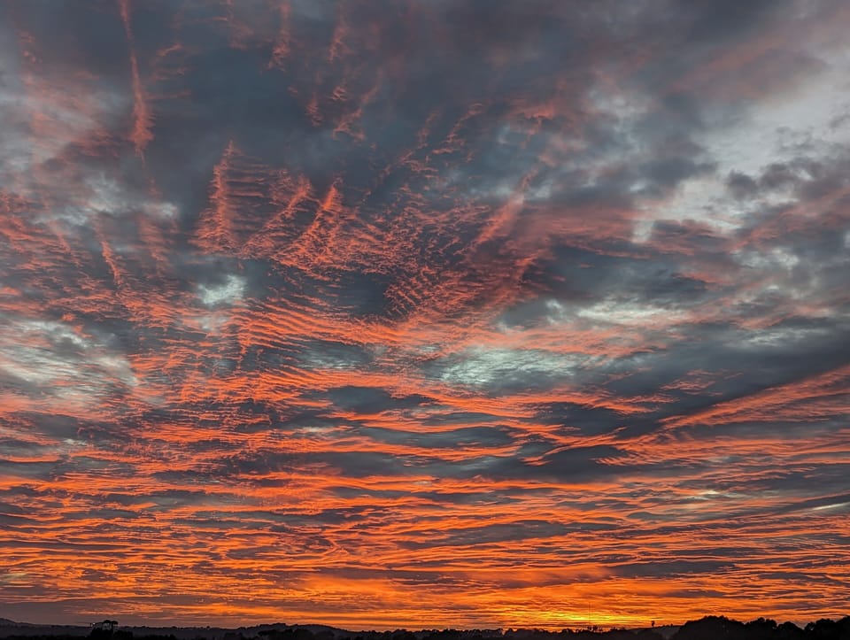 Starting another day with a glorious sunrise.