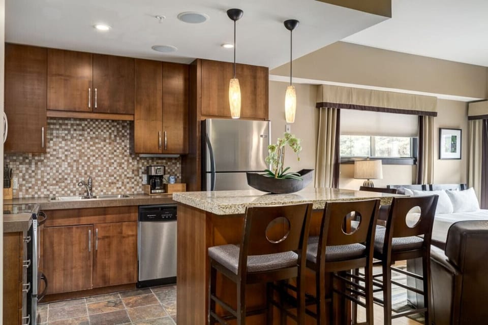 Open living space, island seating to enjoy your favorite meals