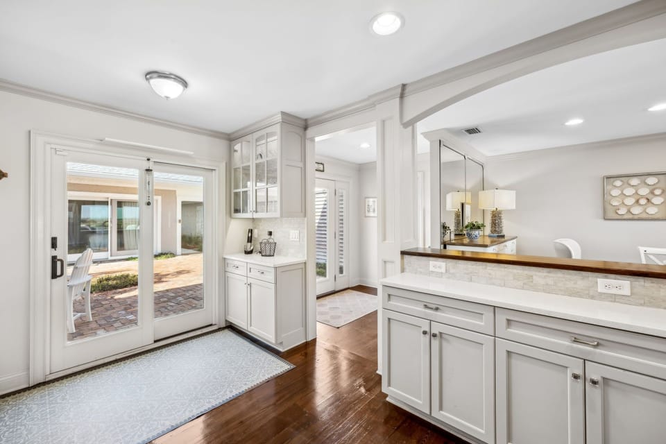 With so many windows, the space is full of natural light