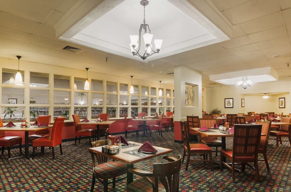 Savor relaxed meals in the inviting, spacious dining room.