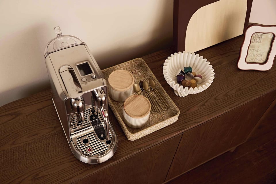 Charming coffee area to relax and sip