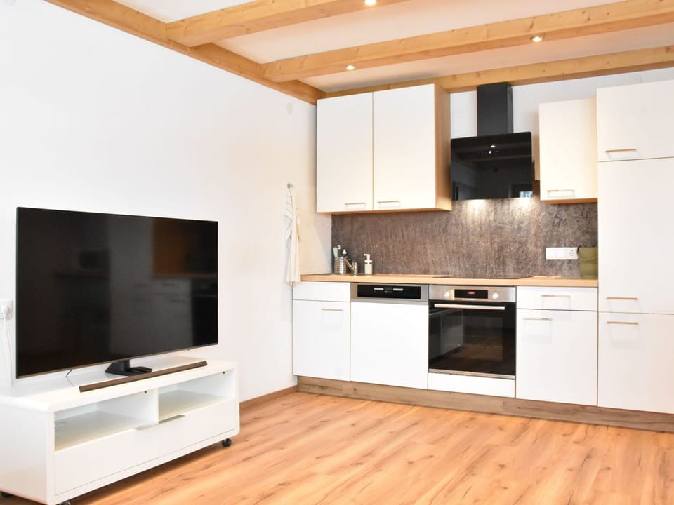 Flooring, Interior Design, Wood, Floor, Wood Flooring, Furniture, Ceiling, Room, Kitchen, Apartment
