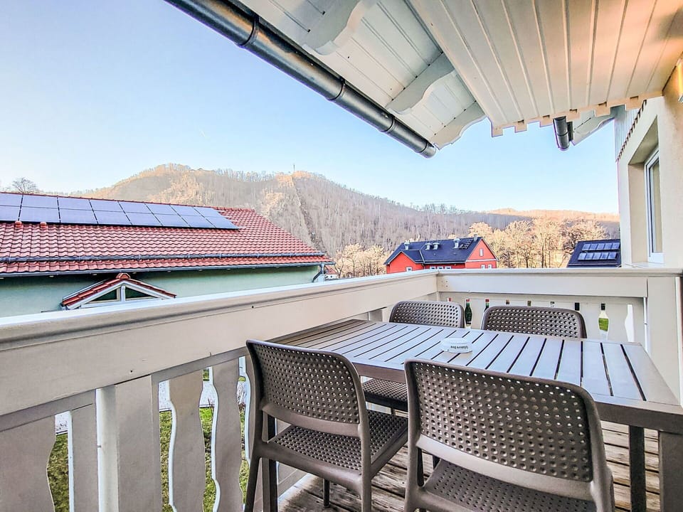 Balcony, Porch, Deck, Chair, Wood Stain, Outdoor Furniture, Eco Hotel, Houseplant