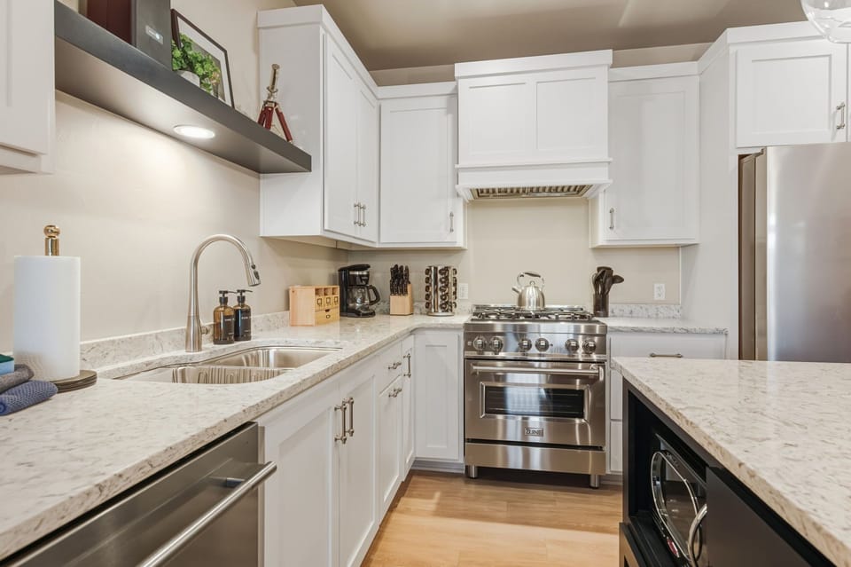 Fully equipped kitchen with modern appliances and everything needed for effortless meals.