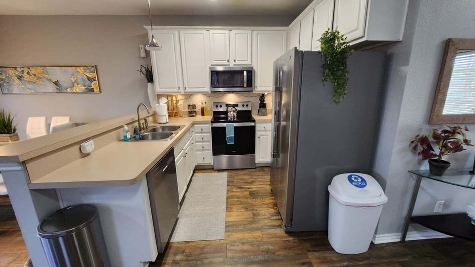 Indoors, Kitchen, Painting, Appliance, Refrigerator