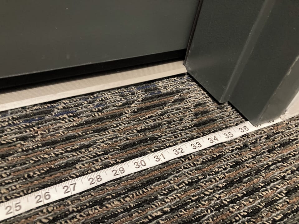 Entrances to all homes are 36.5 inches wide.