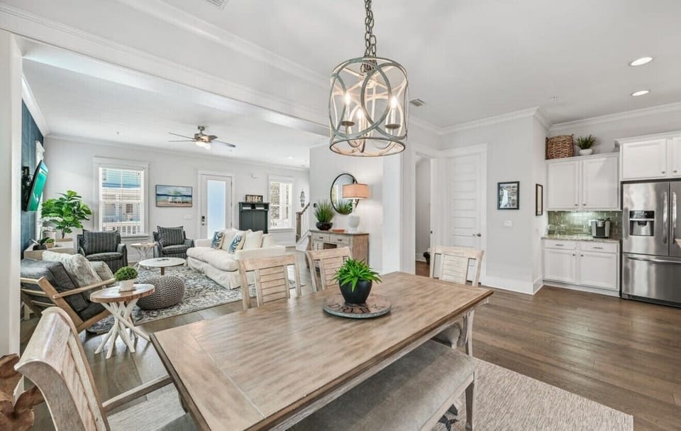 Spacious dining area