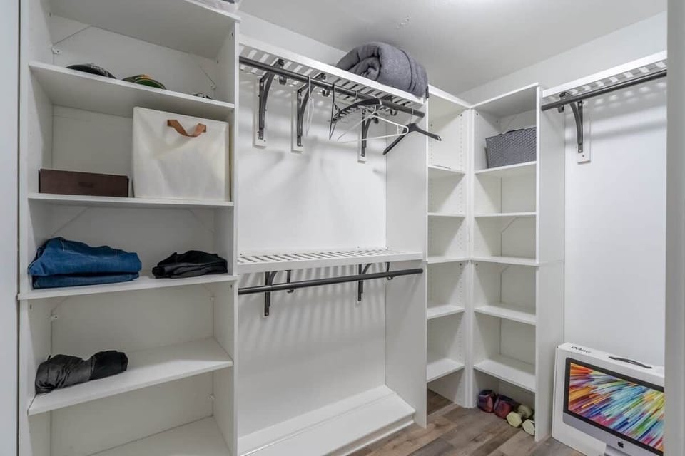 Walk-in closet in Master Bedroom.