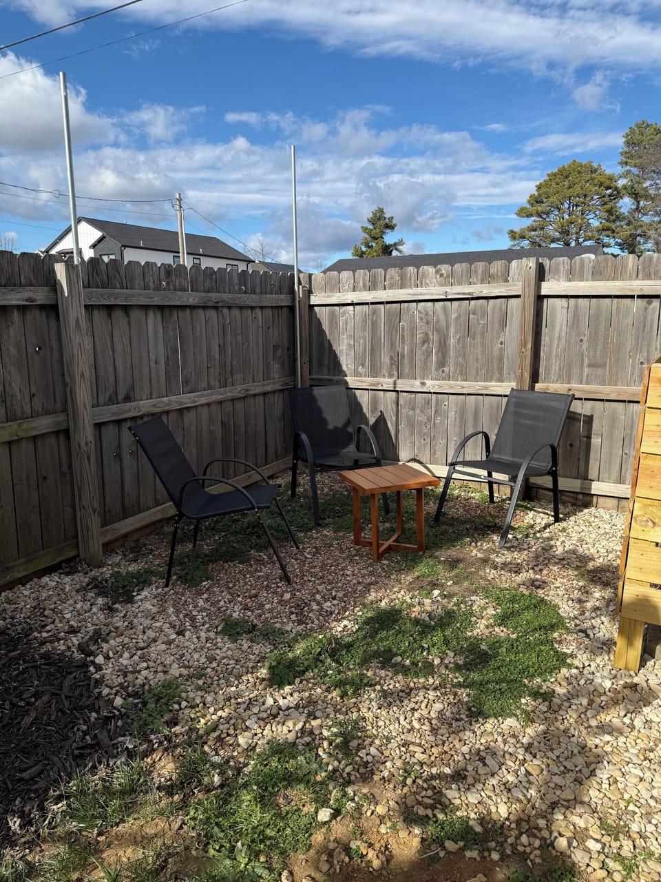 Back yard space