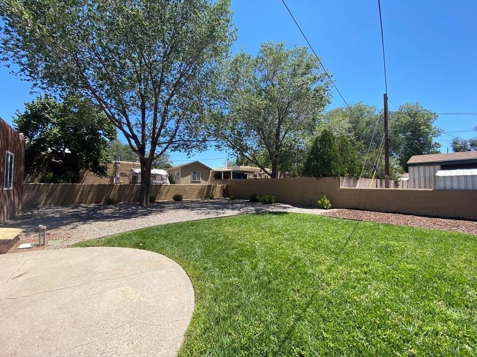 Fenced Back Yard