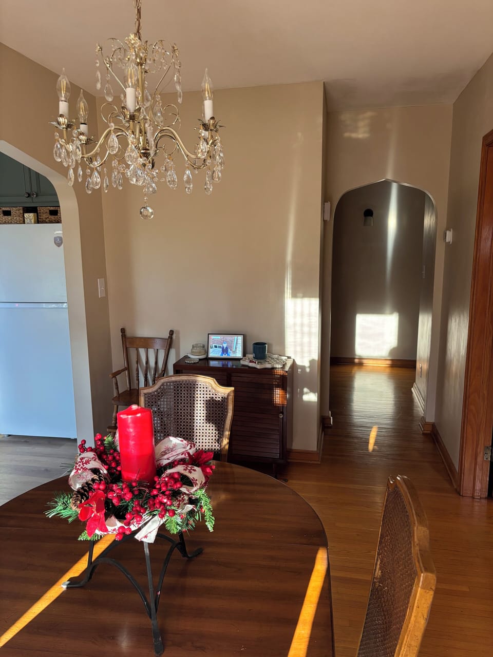 Dining room with plenty of room for family fun!  House full of character!