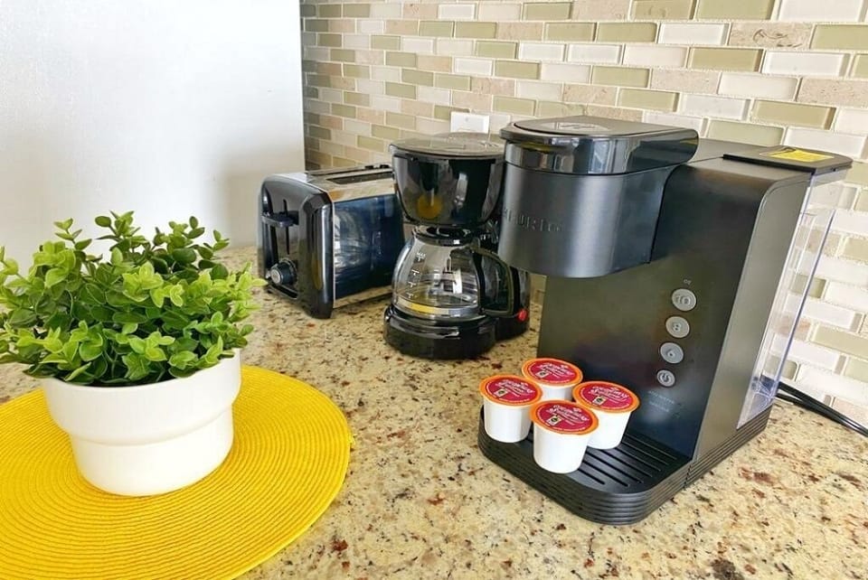 Life happens. Coffee helps. (Keurig included!)
