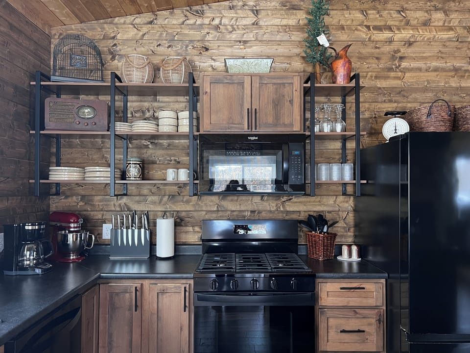 Fully stocked kitchen