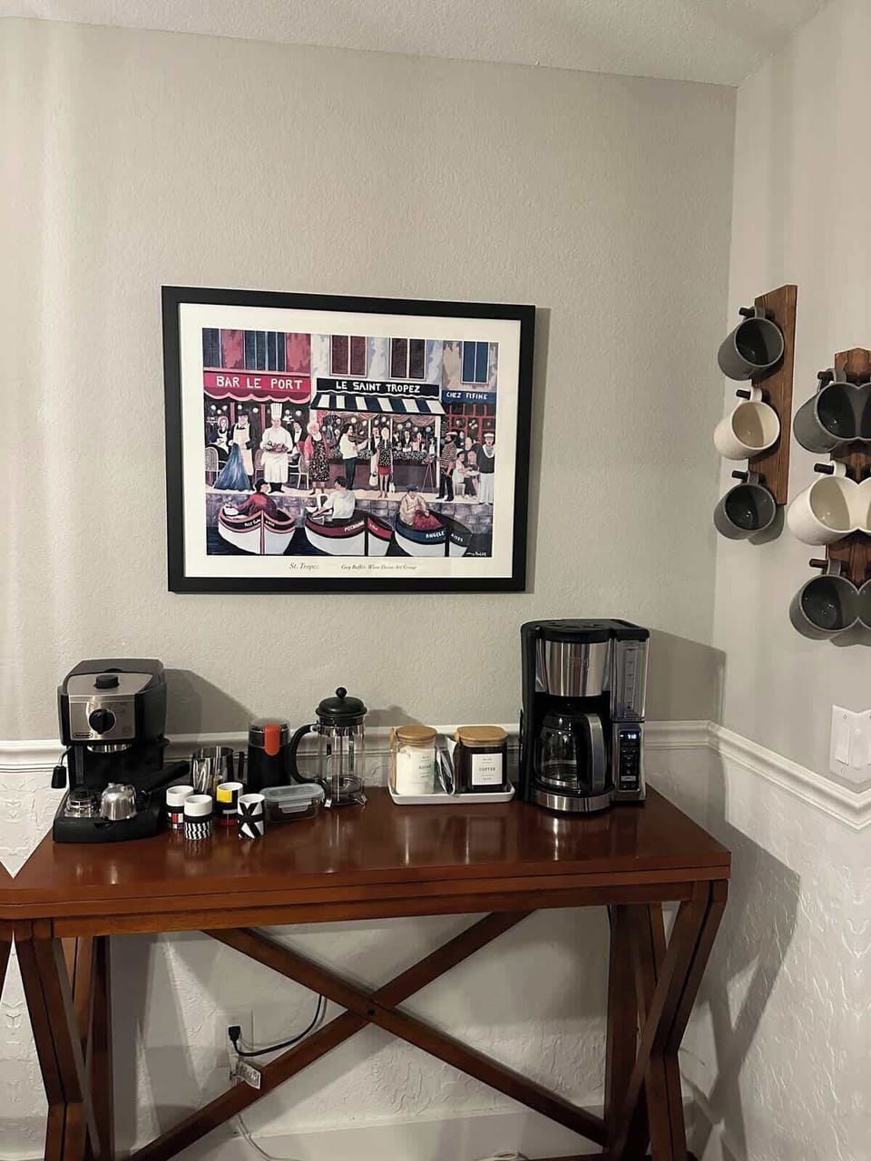 Choose from drip coffee, french press, espresso or make yourself a latte.  Bentonville has several  highly recommended coffee shops, but sometimes it’s better made at home!
