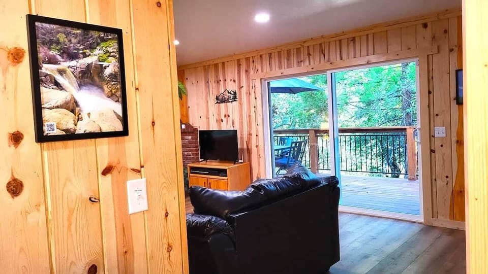 Sliding door to the private back deck