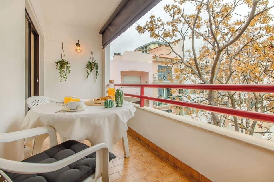 Balcony with Dining Table