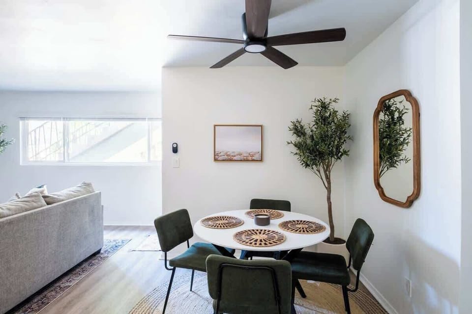 Let the sun shine in and warm the space while you sip your morning coffee