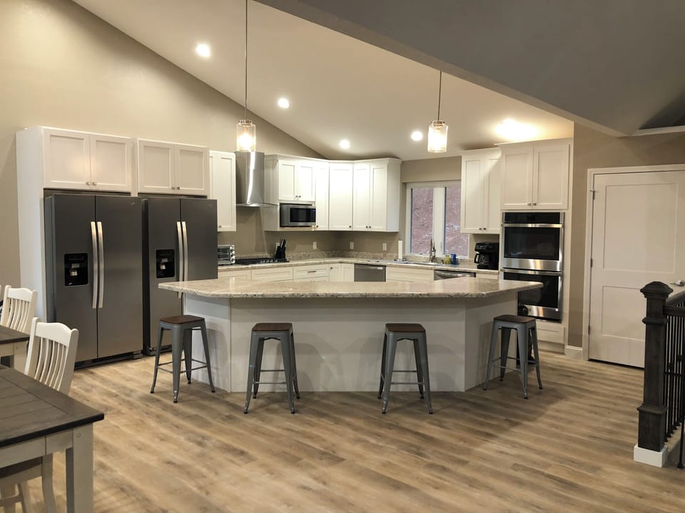 Picture of the kitchen at our other property.  This one will be identical.  