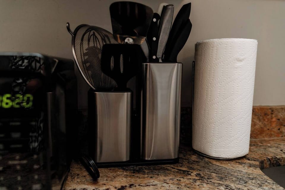 Kitchen stocked with everything you need to cook