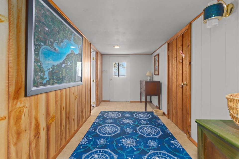 Downstairs exit to backyard
