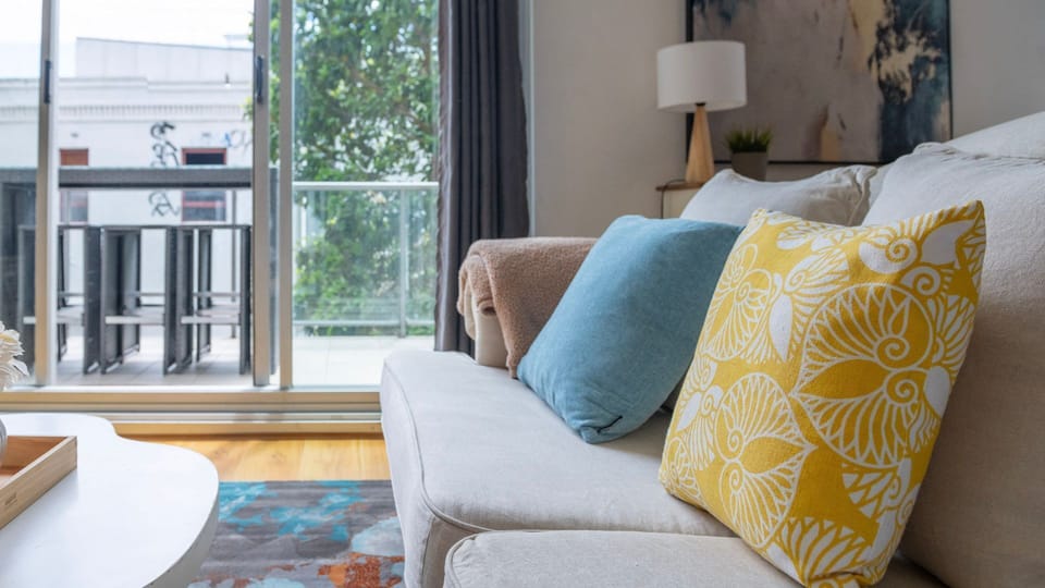 Cozy seating with plenty of natural light