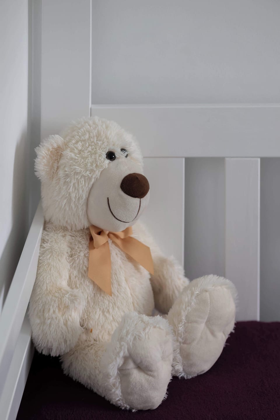 Charming interior detail featuring a plush toy and soft decorative accents.