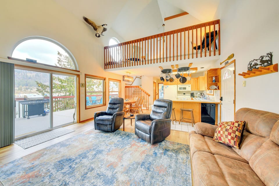 Living room on the main level.