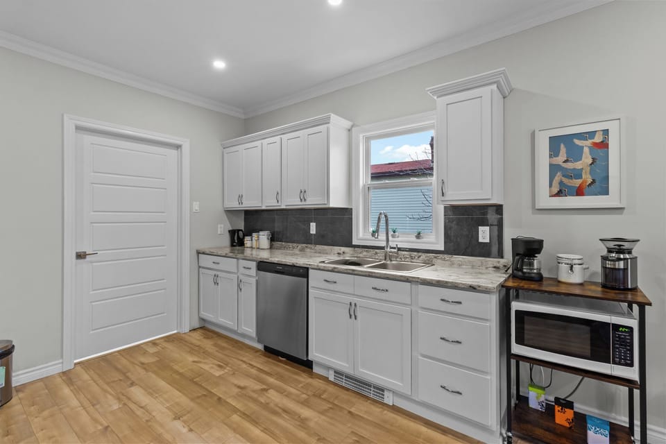 A clean, functional space designed for convenience