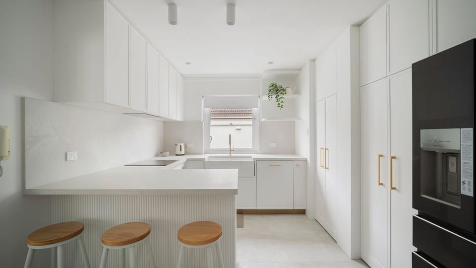 Contemporary kitchen and dining area