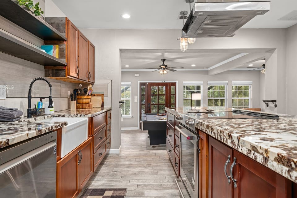 Cook together without tripping over each other. This kitchen was designed for teams, not solo missions.
