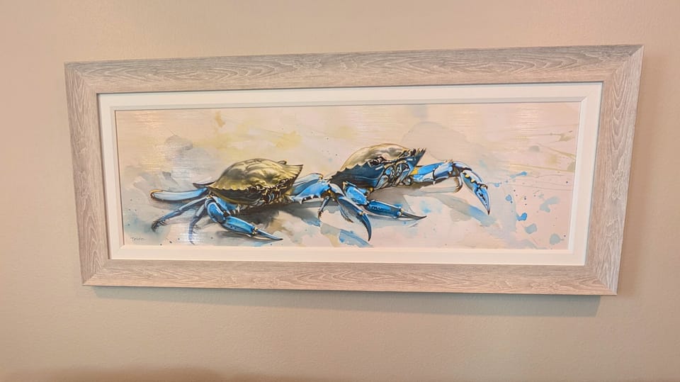 Coastal decor throughout provides whimsey.