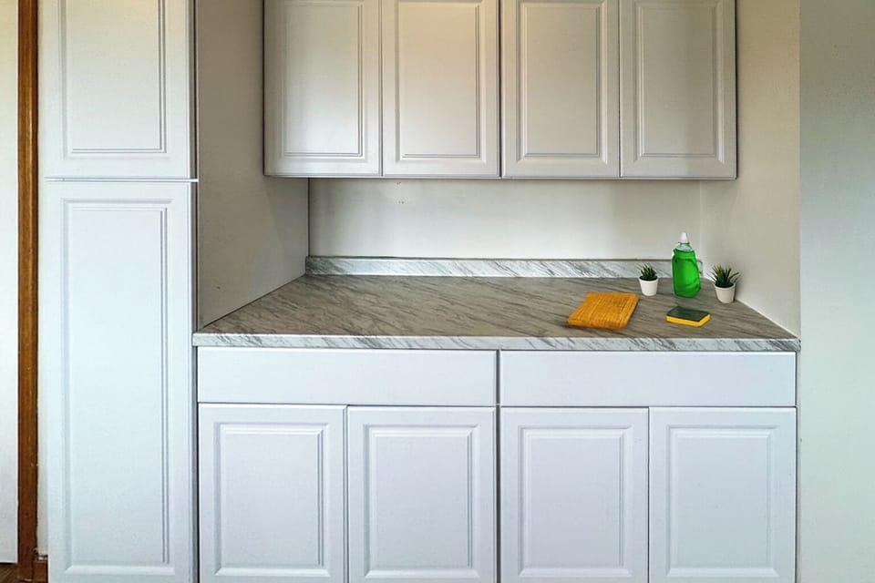 Fully equipped kitchen with everything needed for cooking and entertaining.