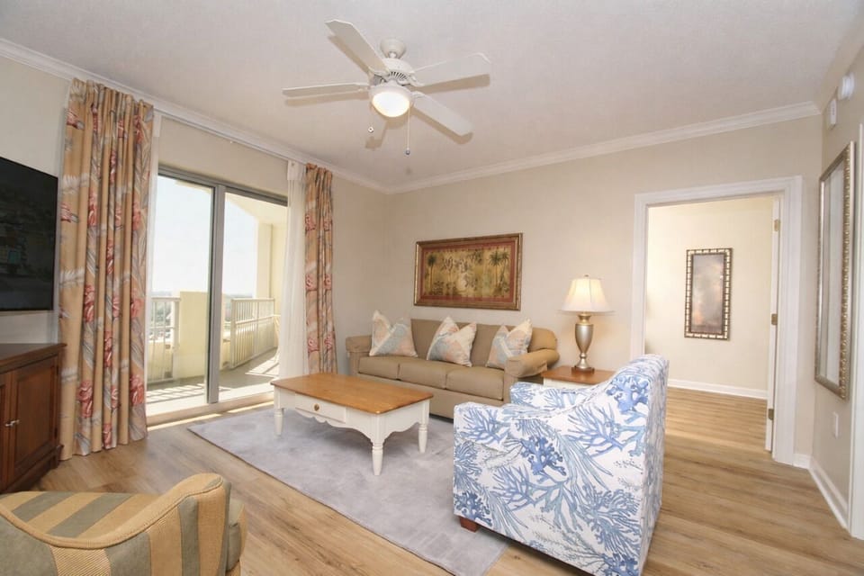Living Room -- new sofa and occasional chair
