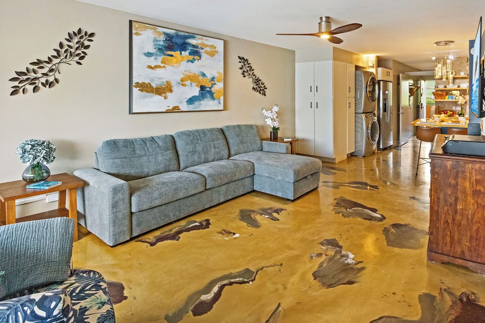 This space was designed to make you feel the aloha the moment you walk in.
