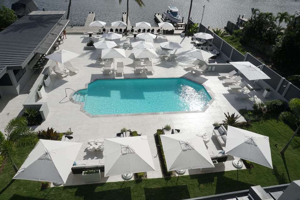 Pool deck overview.