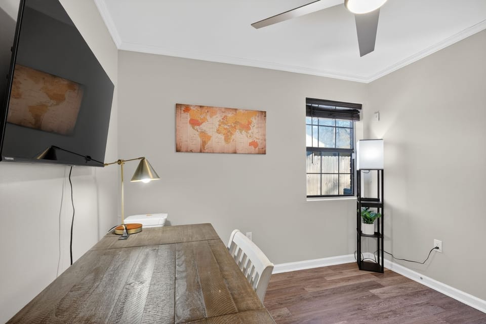 Indoors, Furniture, Table, Lamp, Art