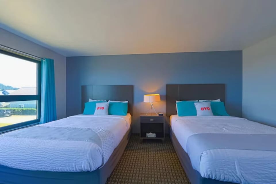 Stretch out and sleep deeply in crisp, comfortable double beds.