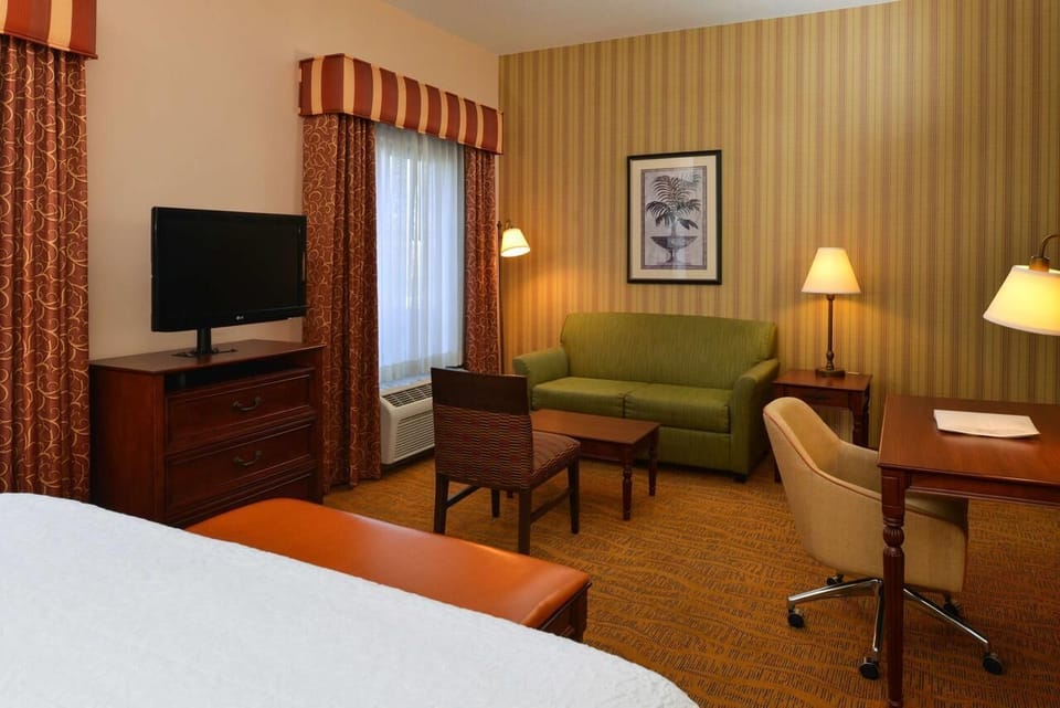 Settle into the cozy lounge area after a busy day.
