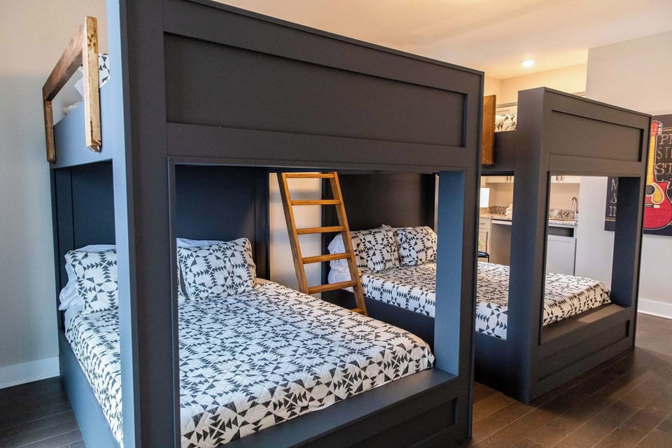 Bedroom 4 -  2 Queen over Queen bunk beds with private bathroom
