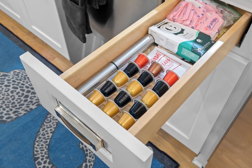 A dedicated coffee collection adds an extra layer of convenience.