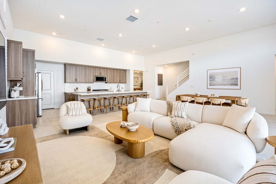 Bright open spaces where everyone can hang out together.