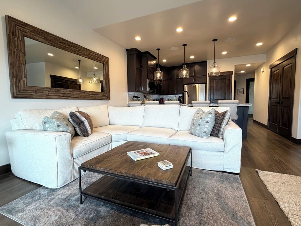 Comfortable Living Room on main level
