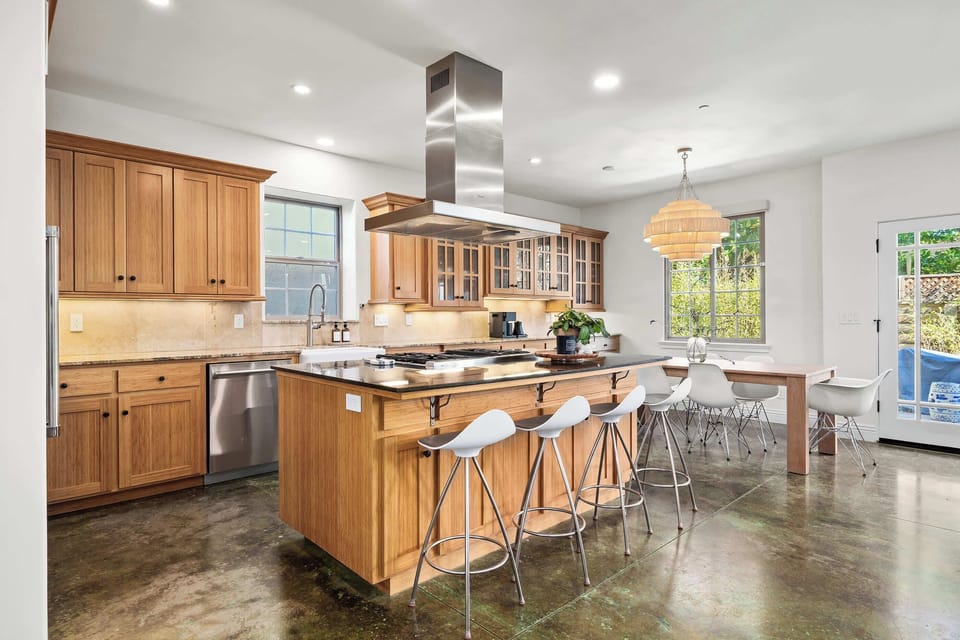 Bar-Style Seating in the Beautiful Kitchen