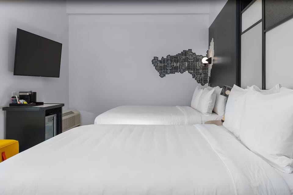 Stretch out comfortably with modern décor and restful sleeping space.