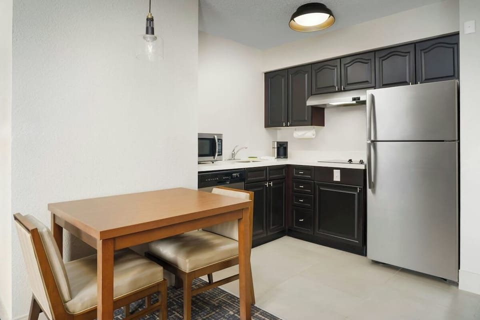 Gather for coffee and bites at the casual dining table.